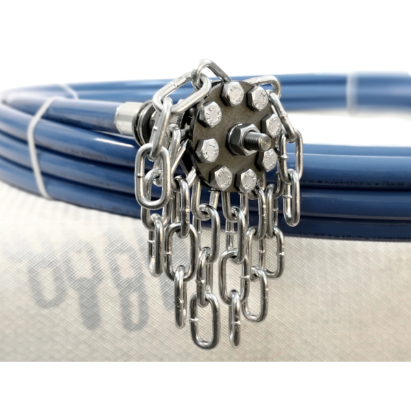 Zestaw TURBO do czyszczenia komina na wiertarkę